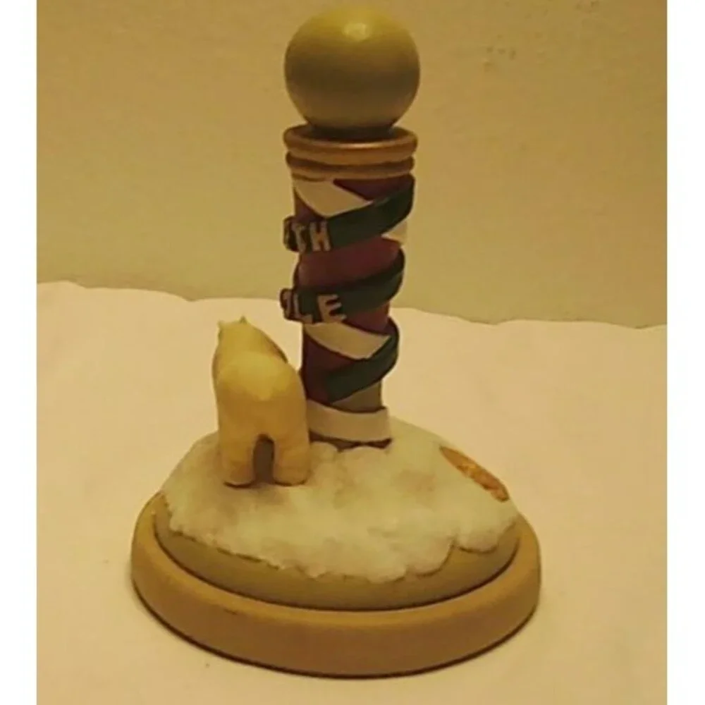 VTG Brown Bag Cookie Art Stamp North Pole #13 Polar Bear 1995 Christmas 11